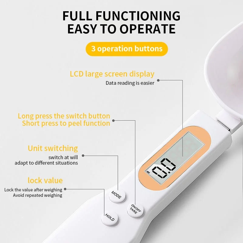 PrecisionPal - Digital Spoon Scale for Accurate & easy meal prep