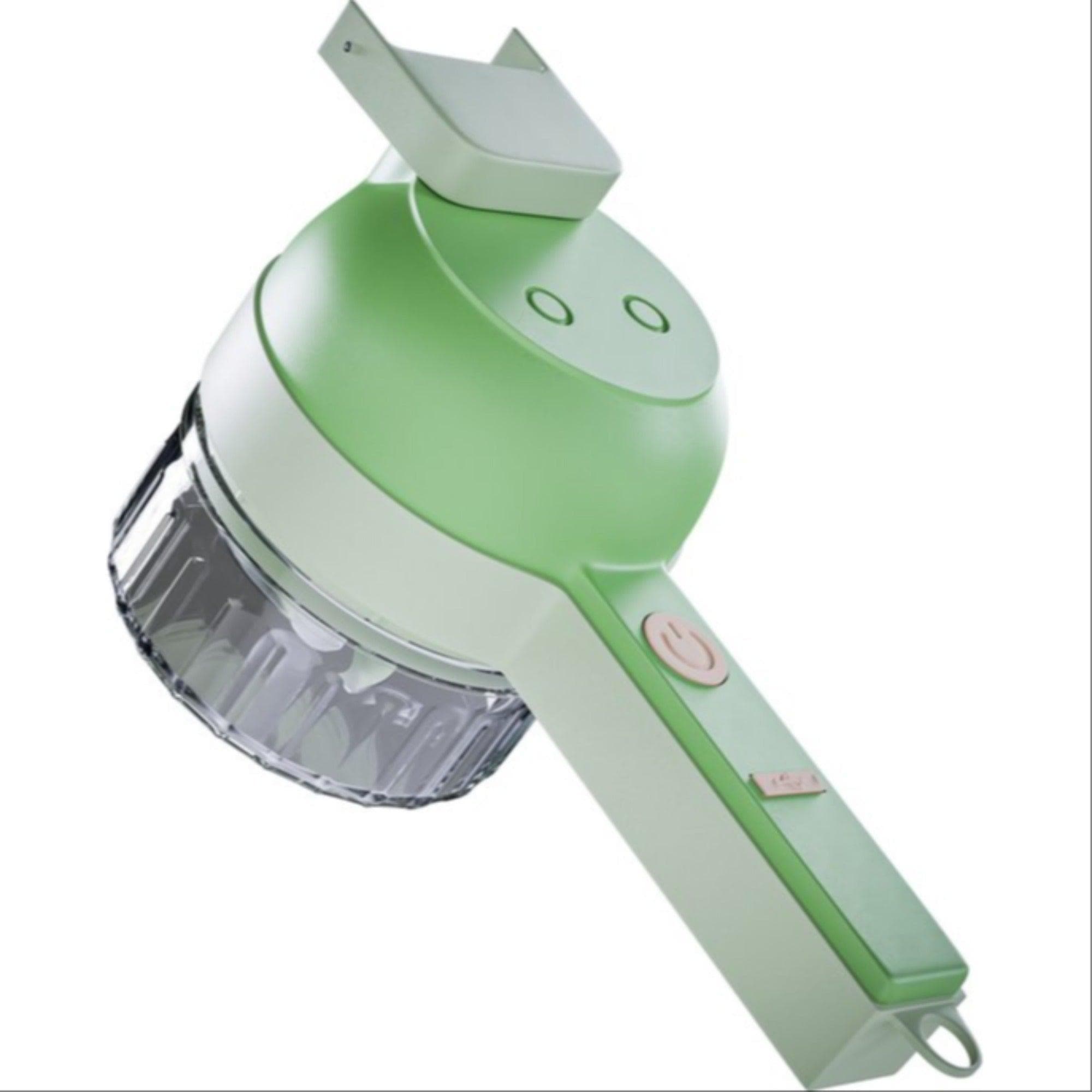 SlicerPro - Versatile kitchen slicer and dicer in green.