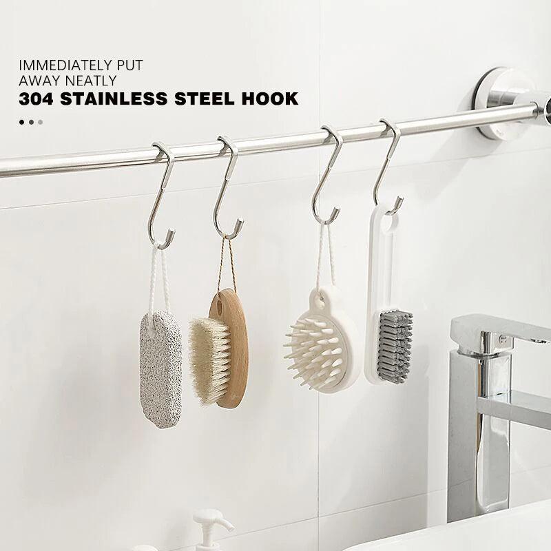 Space-Saving Double Hooks organizing Brushed.