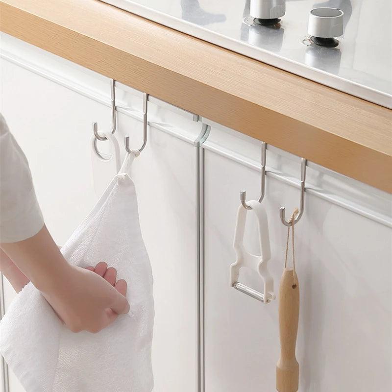 Space-Saving Double Hooks - versatile storage hooks for home use.